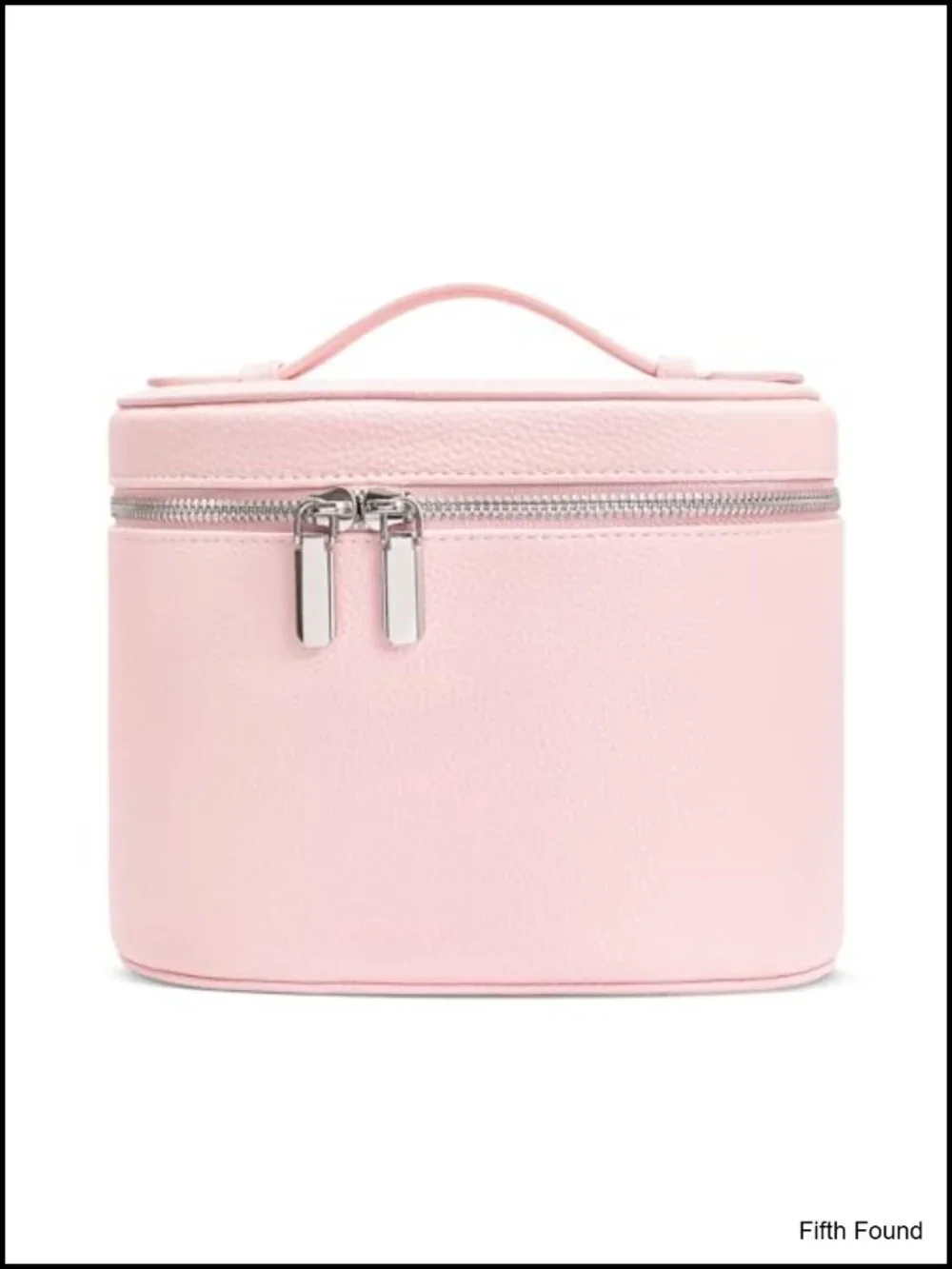 Leather Makeup Case with Detachable Compartments Travel Cosmetic Bag
